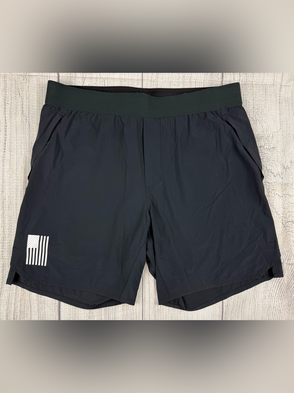 EUC! Ten Thousand The Tactical Short American Flag USA 7” Lined Black Sz Medium